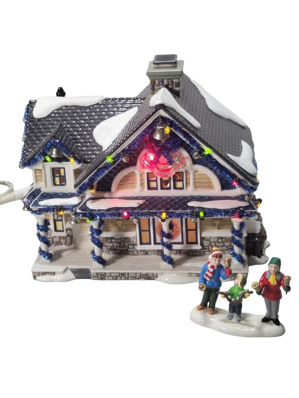 The Jingle Bells House Department Dept 56 Snow Village Christmas Lane TESTED